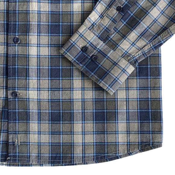 Johnnie-O Shirt Men's XXL Long Sleeve Button-Down Shirt Heather Gray Check NEW - Picture 5 of 11